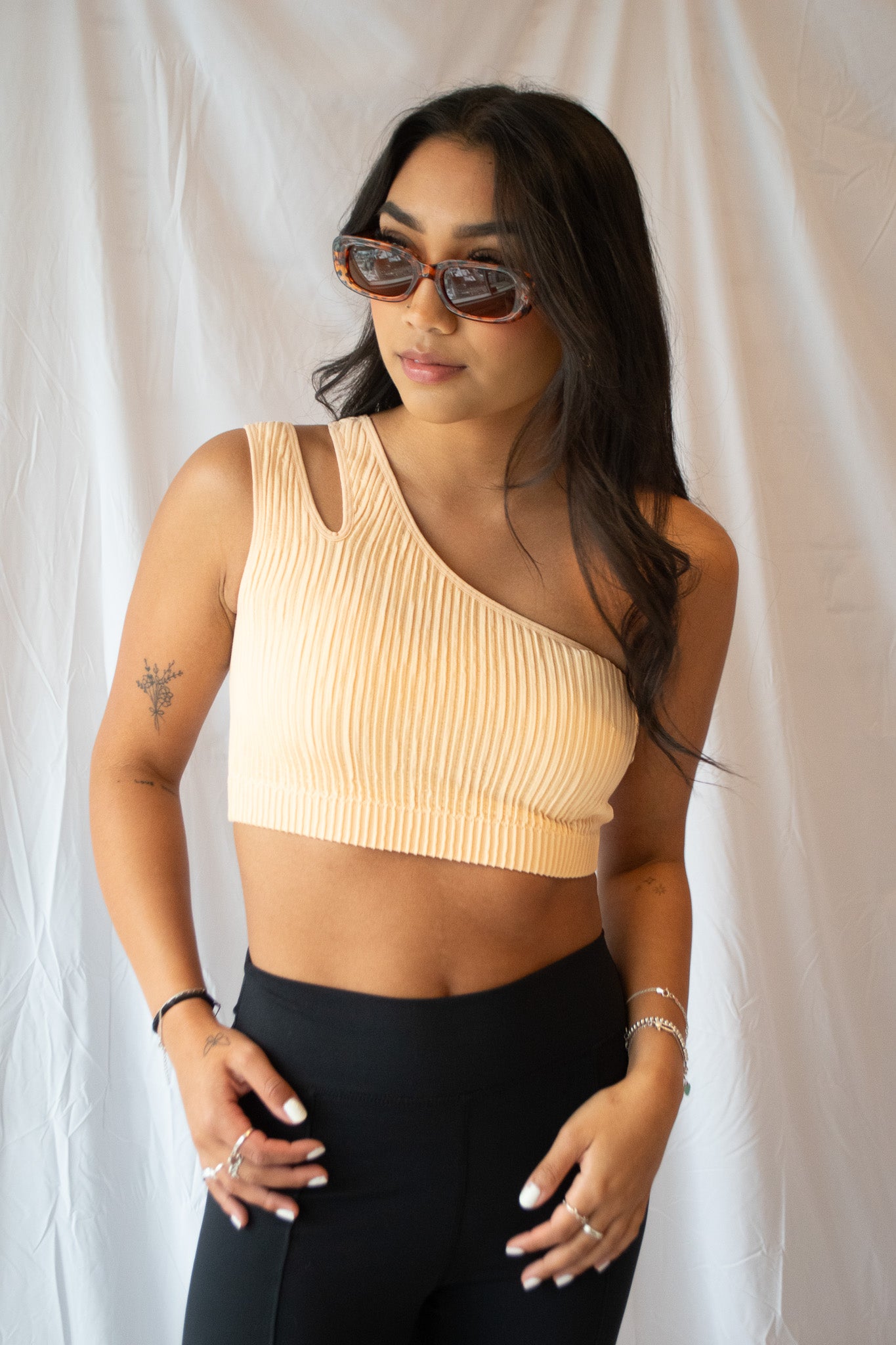 Ashli Ribbed Crop Top