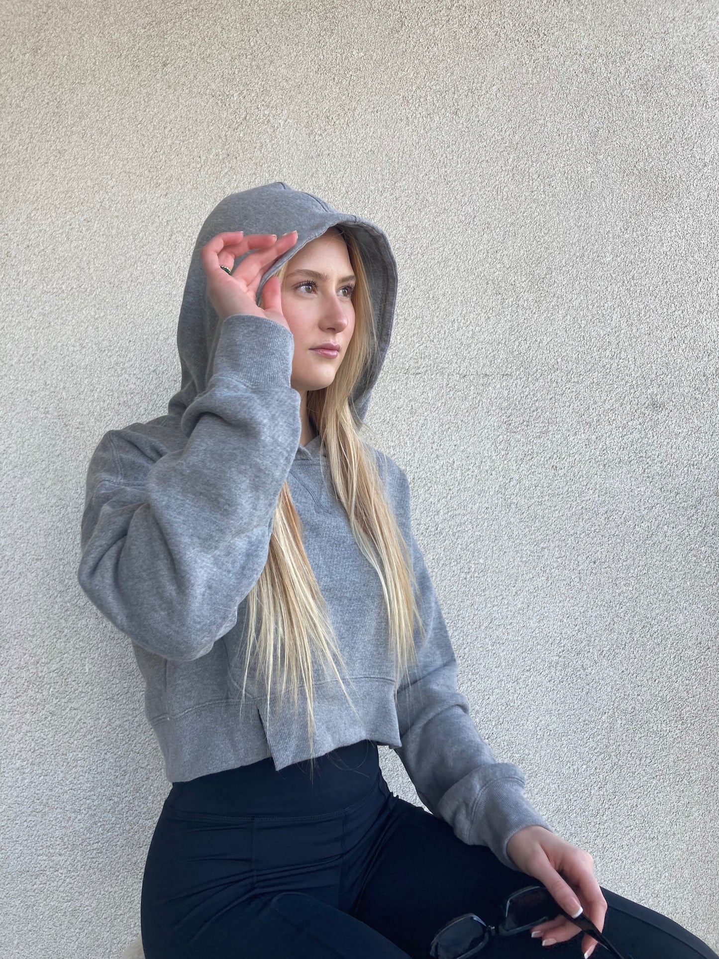 Corbyn Cropped Pullover Hoodie